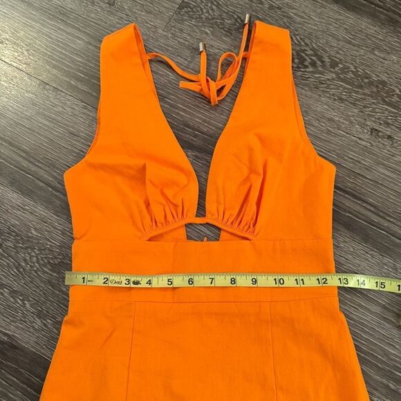 Runaway Natalia Mini Dress in Tangerine New - Picture 3 of 8